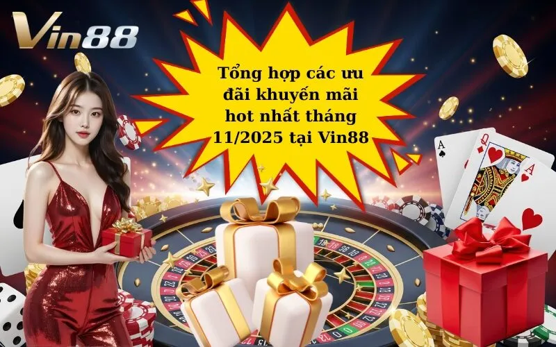 Tổng hợp các ưu đãi khuyến mãi hot nhất tháng 11-2025 tại Vin88